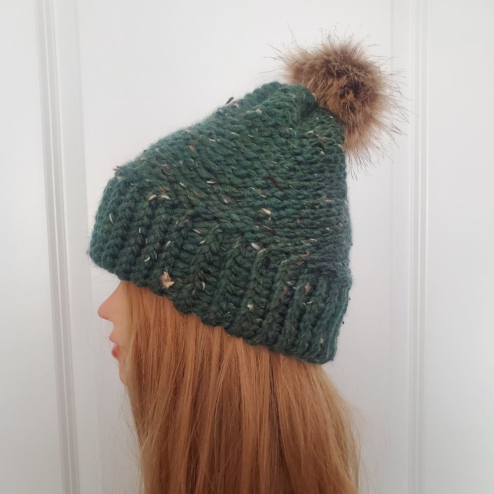 NWOT Handmade Beanie with 20% Wool! - Picture 12 of 12